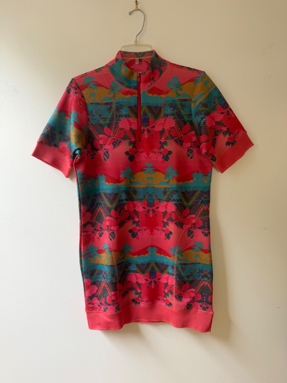 NWOT Salinas Swimwear Stretch Jersey Tropical Pattern Swim Cover Up 'M'